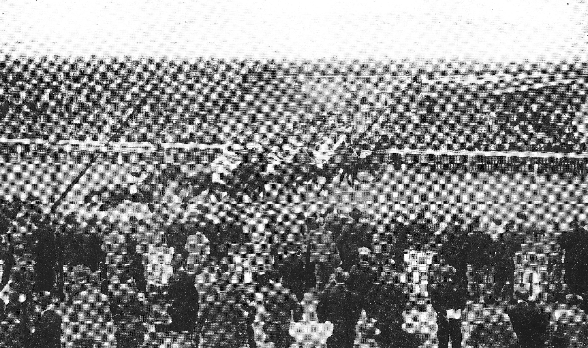 The finishing line in the late 1940s