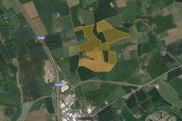 The area which would have been covered by the solar farm