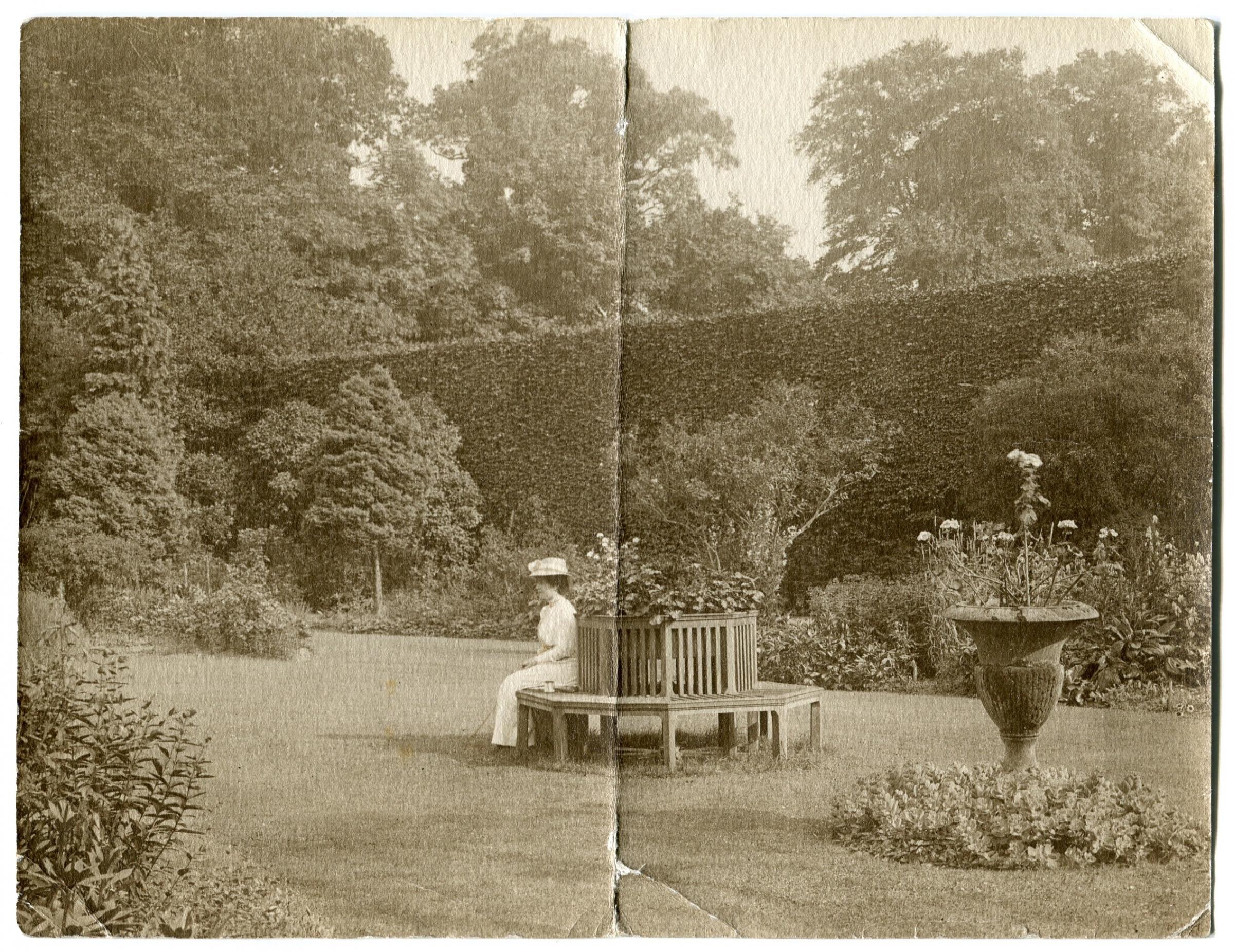 A historic photograph of Lady Tyrconnel’s garden. . One of the areas in the grounds of Kiplin currently being restored, that will be part of the new interpretation project
