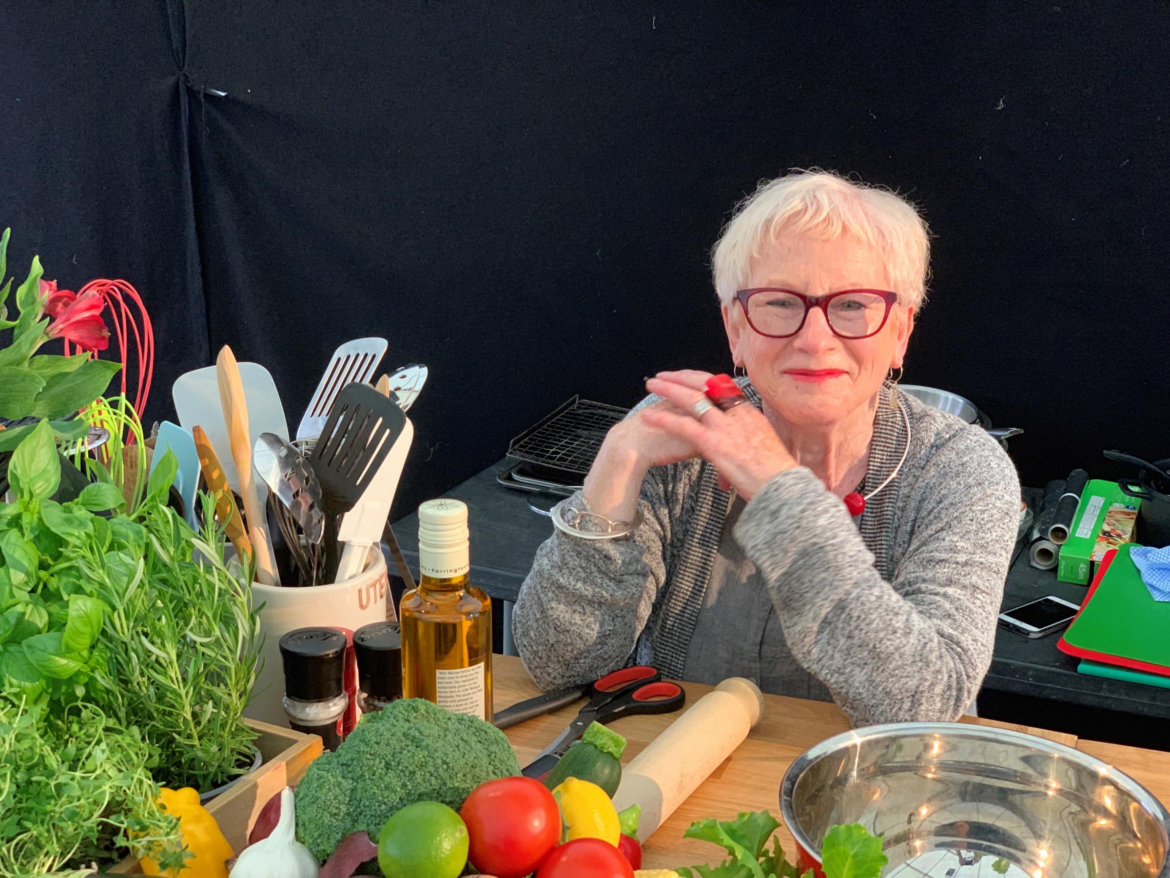 Irene Myers, host and MC of the new food theatre at Stokesley Show
