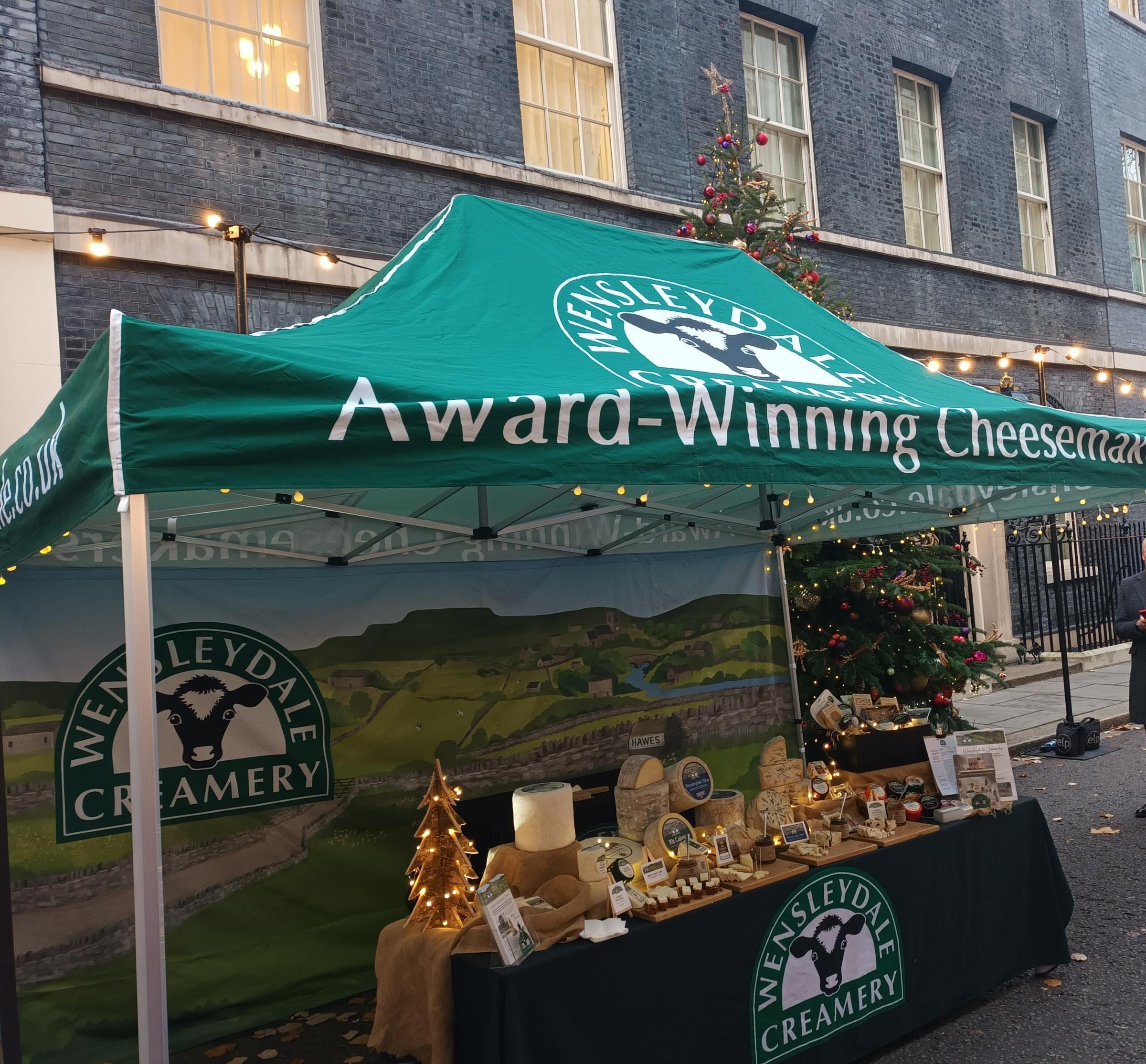 Wensleydale Cheese was invited to feature in the Downing Street festive showcase