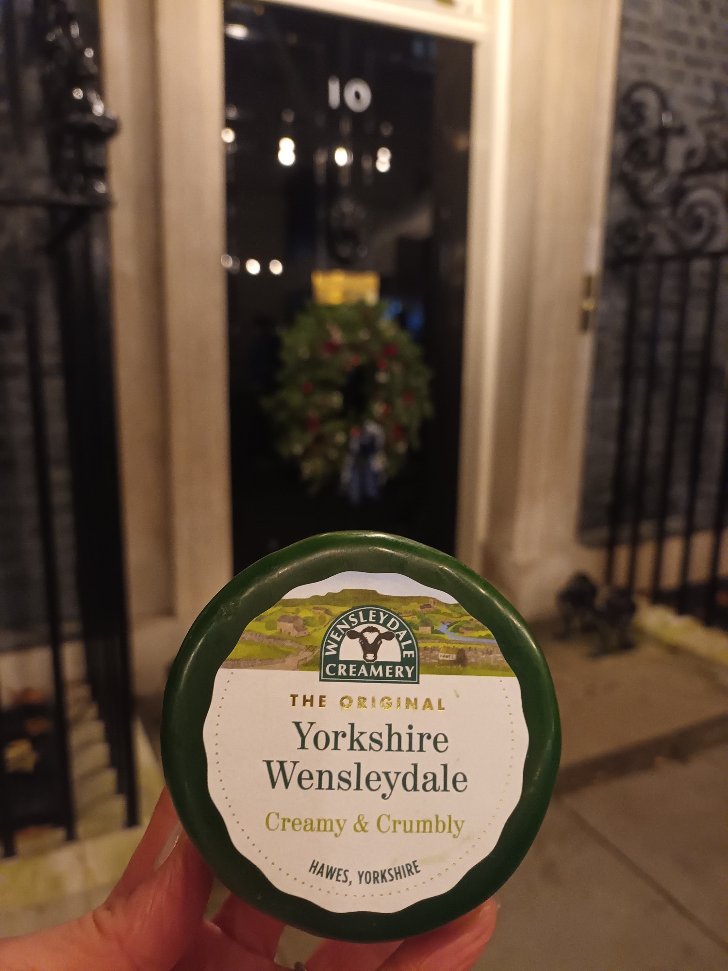 Wensleydale Cheese was invited to feature in the Downing Street festive showcase