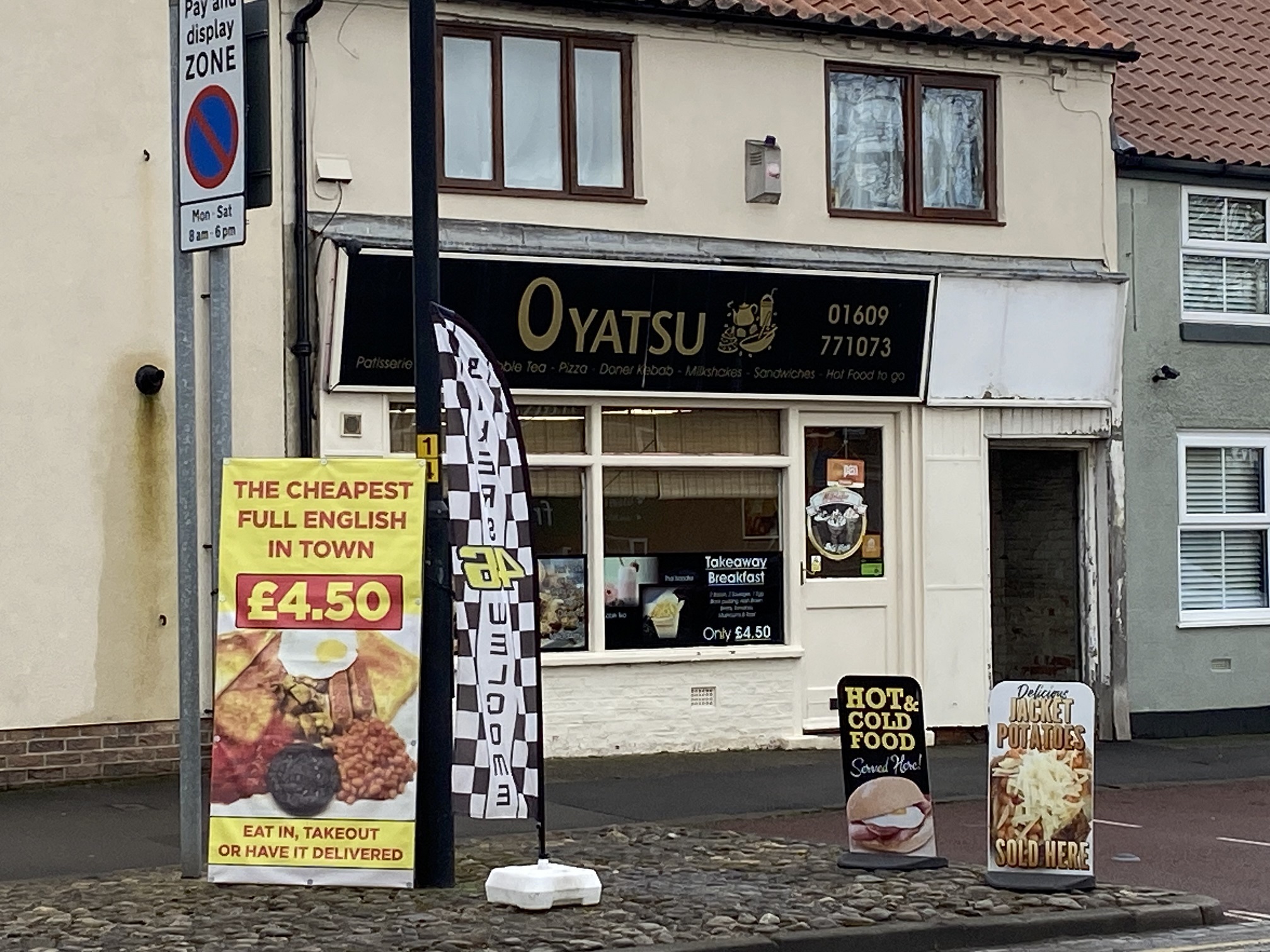 Oyatsu café says it offers the cheapest full English in town