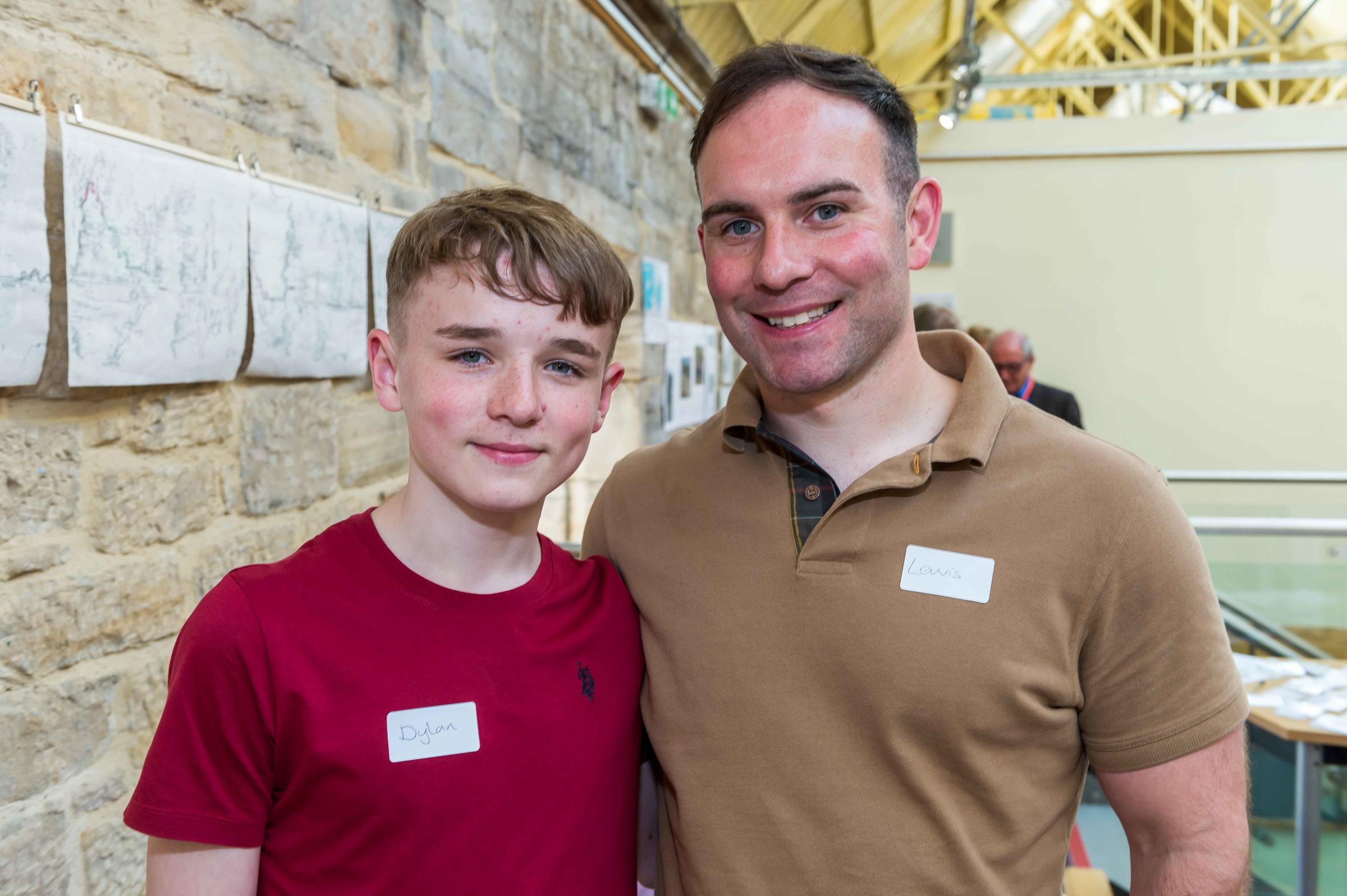 From left, Dylan Hughes and Lewis Hughes at Swaledale Festival Chairmans Reception Picture: Gray Walker - Scenicview Gallery & Studio 