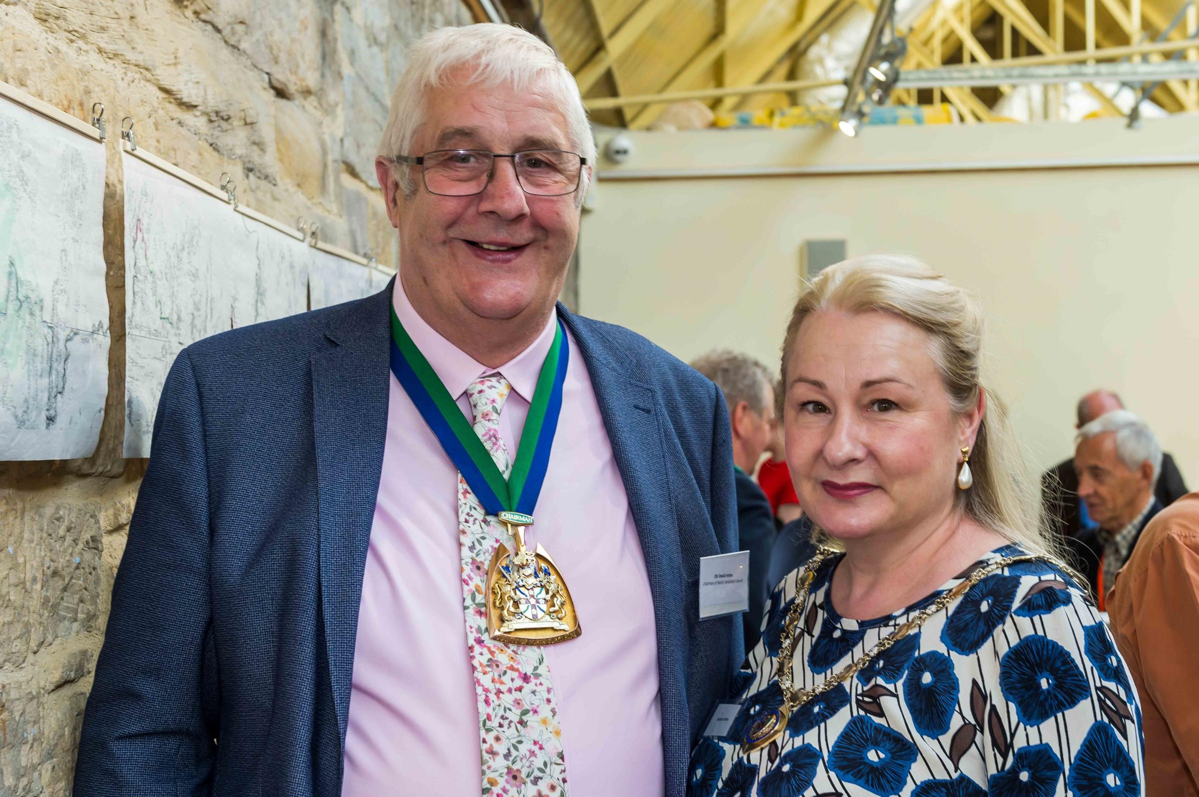 From left, Cllr David Ireton (NYCC Chairman) and Sandra Iretron at Swaledale Festival Chairmans Reception Picture: Gray Walker - Scenicview Gallery & Studio 