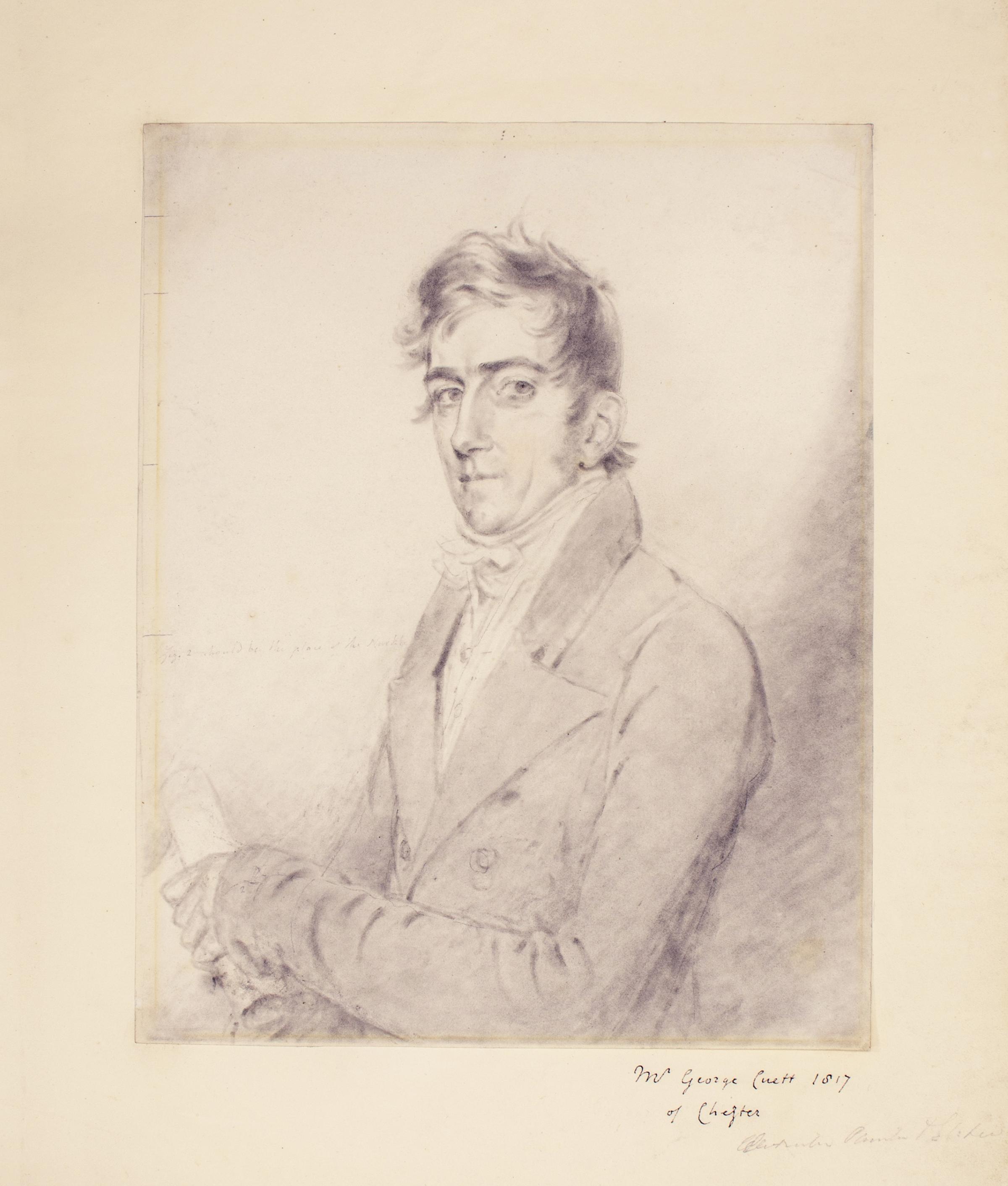 The engraver George Cuitt, by John Downman, 1817. (Grosvenor Museum, Chester)