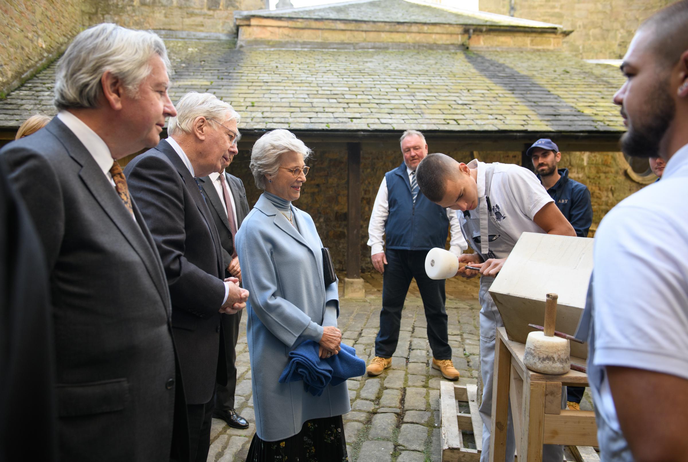 The Duke and Duchess of Gloucester visited Raby Castles RIsing project on Wednesday