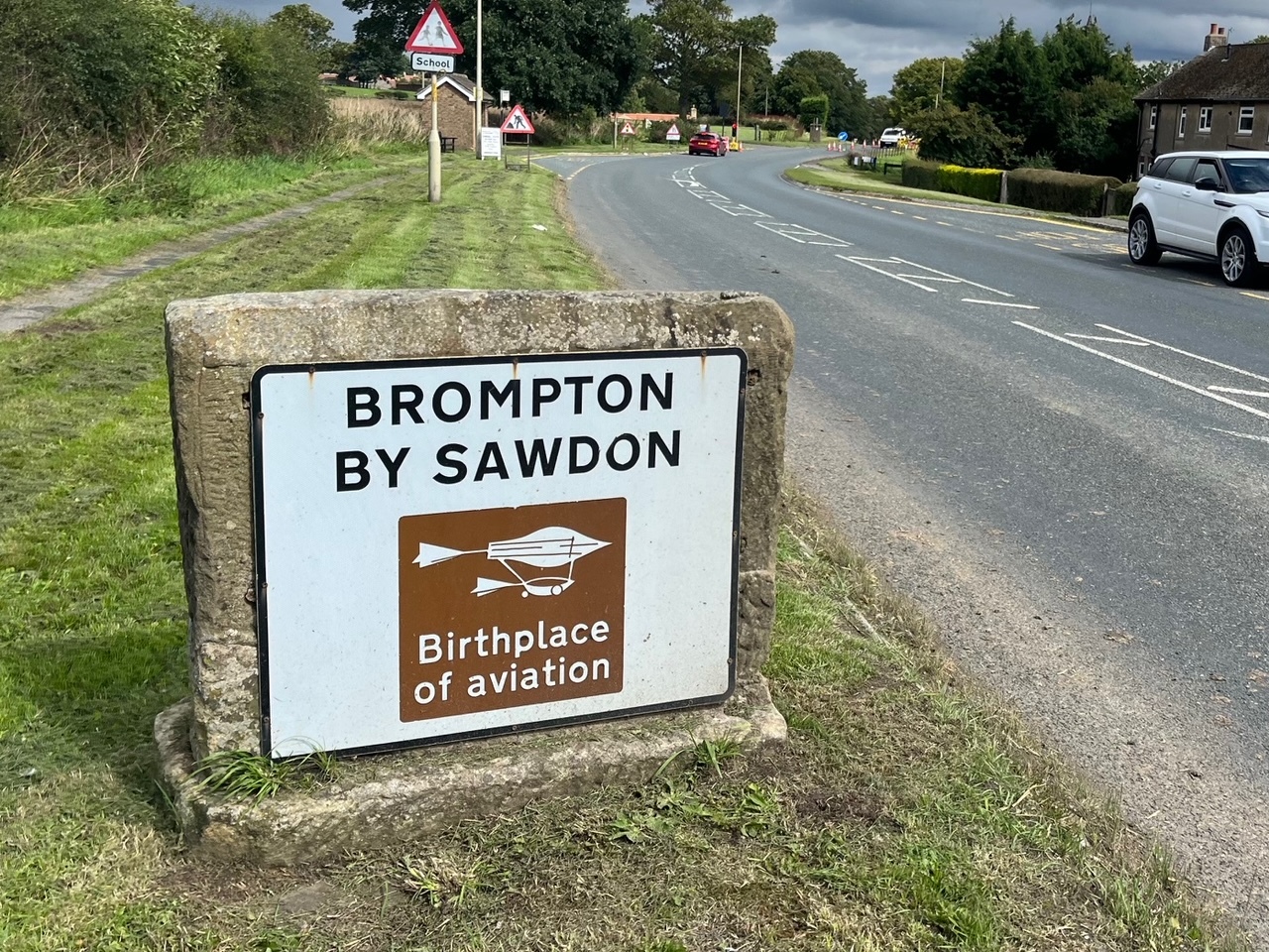 Brompton by Sawdon near Scarborough claims to be the Birthplace of Aviation