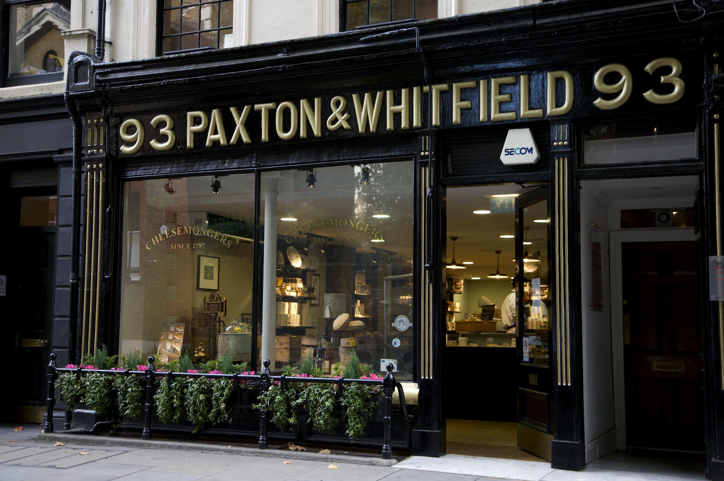 Paxton and Whitfield at 93, Jermyn Street in London