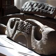 A hogback carving at Durham Cathedral Picture: CHRIS BOOTH