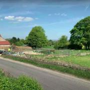 This is the site where councillor Margaret Atkinson has won permission to build a new farmhouse