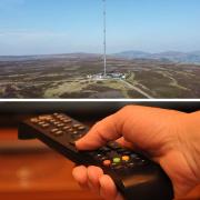 The 80-metre tall temporary mast at the moorland site was switched on yesterday, restoring Freeview channels to 95 per cent of homes affected by the fire to the original Bilsdale transmitter in August