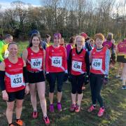 Senior Ladies Team at Ormesby Cross Country