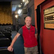 Volunteer Marc Davies in Thirsk cinema