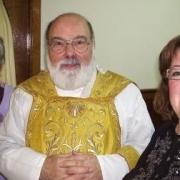 Monsignor John Heslin with his sister Elizabeth Jervis and Saltburn parishioner Mary Thompson in 2009 when he celebrated the 50th anniversary of his priestly ordination at Our Lady of Lourdes church, Saltburn Picture: Diocese of Middlesbrough