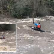 A set of kayakers have divided opinion after a video was posted to social media last weekend. Pictures: ALAN MORTON.