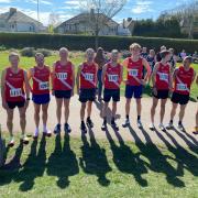 Richmond and Zetland Harriers men’s team at the NYSD relays in Darlington