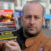 Cleveland Fire Brigade members handed out leaflets on Redcar High St. The leaflets informing the public of the cuts in the brigade and the closure of the Middlesbrough Marine Unit Station. Davy Howe, brigade secretary for the Fire Brigade's Union