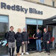 Vet Julian Norton officially opened Red Sky Bike Store in Thirsk