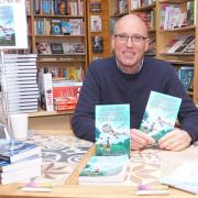 David Jowsey at Guisborough Bookshop with his latest book