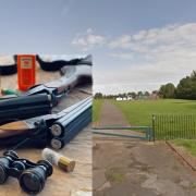 Two men deny handling sawn-off shotgun found buried near children's play area in North Ormesby, Middlesbrough.