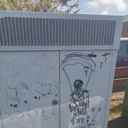 Graffiti daubed at Bedale Park