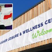 Ripon's Jack Laugher Leisure and Wellness Centre, named after the champion diver, inset