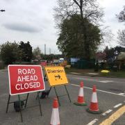 Leeming Lane has been closed while a sewer is replaced