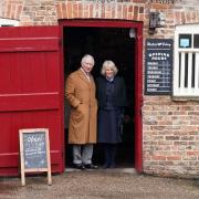 King Charles and the Queen Consort in Malton, North Yorkshire, earlier this year