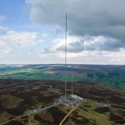 The new Bilsdale mast