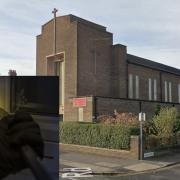 A burglar has been jailed after kicking his way into a Stockton church building