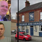 Paul Greenfield, top, was killed by drunken motorist, Arron Dunlop, bottom, after he spent the evening drinking in the George and Dragon in Norton, Stockton.