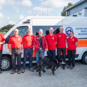 Martin and Suki with members of Cleveland Search and Rescue