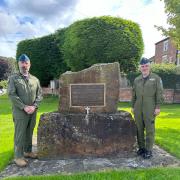The RCAF cairn at Skipton on Swale