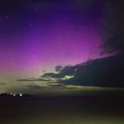 The Northern Lights over Scarborough last night