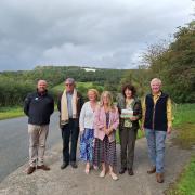 From left, launching the revised book, Joe Brookfield of the North York Moors National Park Authority, Graham Matthews, vice chair of Kilburn Institute, Alison Porter, chair of Kilburn Institute, Philippa James, Sarah Banks and Peter Wright
