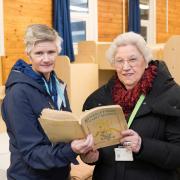 Margaret Mosley is pictured with North Yorkshire Council’s head of outdoor learning service, Teresa Thorp
