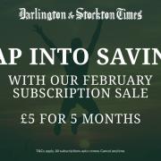 Darlington and Stockton Times membership now only £5 for 5 months in our limited time flash sale