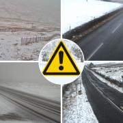 Snow has arrived in County Durham, Darlington and North Yorkshire as a yellow weather warning remains in place for the North East