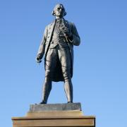 The memorial statue for Captain James Cook in Whitby