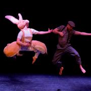 Dancers Natalie MacGillivray and Gavin Coward performing The Velveteen Rabbit in April at Hulubaloo