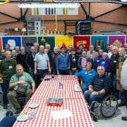 Rishi Sunak with members of Northallerton Men’s Shed