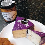 PERFECT PARTNERS: Buffalo Blue is smooth and creamy and goes well with the sweet tang of Raydale Preserves’ pineapple chutney