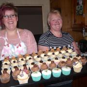 FAMILY AFFAIR: Emily and Barbara with a new batch of cupcakes