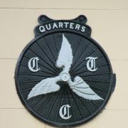 The CTC Quarters plaque on the Half Moon at Lazenby