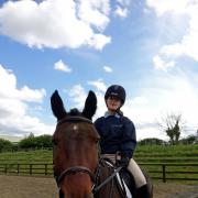 DRESSAGE: Laura Curson, who has qualified for national dressage championships, on her horse Ricky