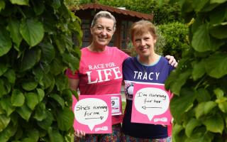 Viv Pow and Tracy Kirk are taking part in Darlington Race for Life on June 19
