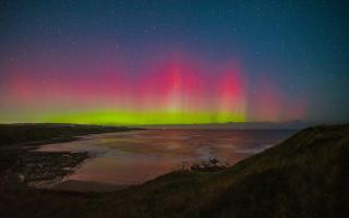 An astronomy expert has shared some top tips for spotting the Northern Lights in North Yorkshire. Picture: the Northern Lights in Scarborough on September 27