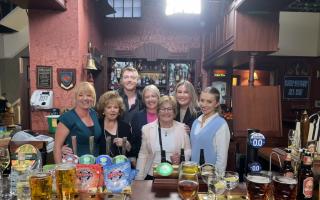 On the cobbles, veteran St Teresa’s Hospice fundraiser Nancy Spencer who was surprised by the cast of Coronation Street thanks to the BBC’s One Show.