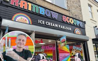 Rainbow Scoops, Darlington and owner Arran Last.